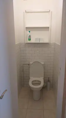 Salle de bains dans l'établissement Bienvenue chez Virginie