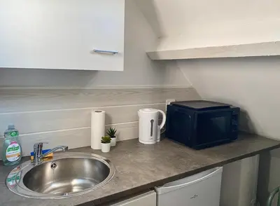 Cuisine ou kitchenette dans l'établissement Studio Rue Saint Jean