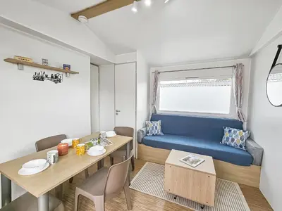 Coin salon dans l'établissement Oasis du Pêcheur avec Wifi gratuit