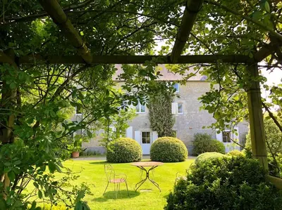 Jardin de l'établissement Villa Roulage Ferme 18ème Jardin Parking Normandie Plage