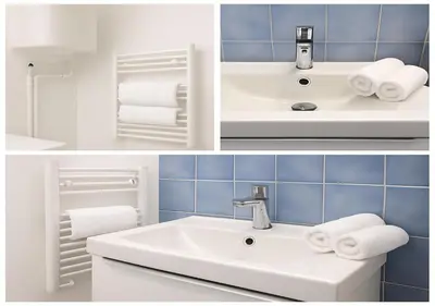 Salle de bains dans l'établissement Clos Guerin Saint Pierre