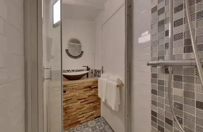 Salle de bains dans l'établissement Entre Terre & Mer SPA