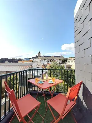 Balcon ou terrasse dans l'établissement Caen au fil de l'eau