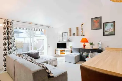Coin salon dans l'établissement Granville centre - Duplex 6 pers
