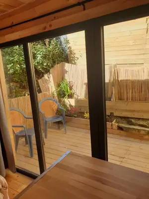 Balcon ou terrasse dans l'établissement Studio cabane