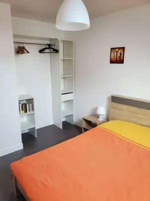 Un ou plusieurs lits dans un hébergement de l'établissement Gîte Grand'elle