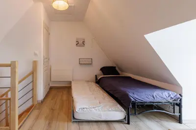 Un ou plusieurs lits dans un hébergement de l'établissement Dodo Normand 3 chambres bedrooms - Poêle à granulés - Linge - Ménage - Inclus