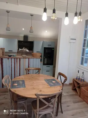Cuisine ou kitchenette dans l'établissement La maisonnette