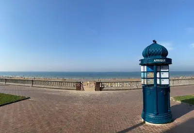 Vue générale sur la mer ou vue sur la mer prise depuis la villa