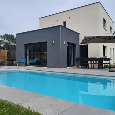 Maison neuve avec piscine chauffée de mai à septembre à 6 minutes de la plage