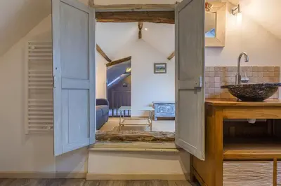 Plan de l'établissement Normandie ferme restaurée du 18ème avec jacuzzi