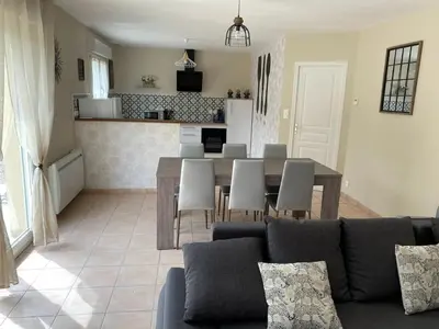 Cuisine ou kitchenette dans l'établissement Le gîte du bonheur