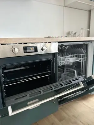 Cuisine ou kitchenette dans l'établissement Azur et vagues