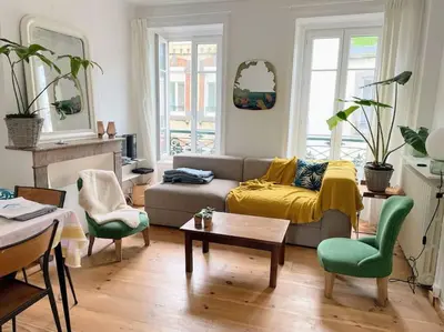 Coin salon dans l'établissement La PetiteVillaise