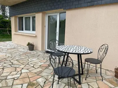 Terrasse ou espace extérieur de l'établissement Appartement RDC avec terrasse