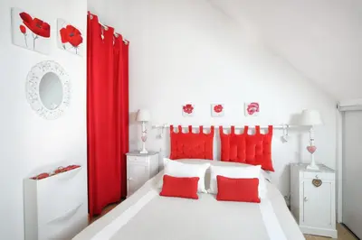 Un ou plusieurs lits dans un hébergement de l'établissement Les balcons des Ecréhous - Duplex front de mer