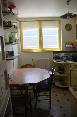 Cuisine ou kitchenette dans l'établissement Petit appartement - Quartier Vaugueux Château