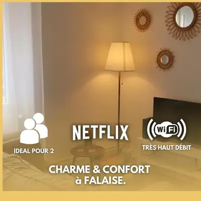 Charme et confort dans le centre-ville de Falaise quartier calme - Larès