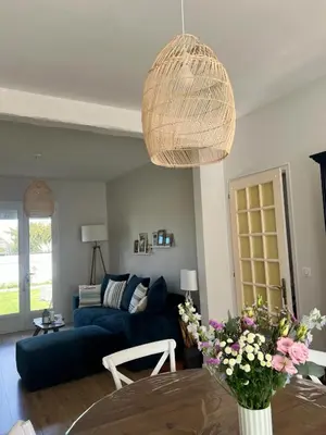 Coin salon dans l'établissement Maison Cosy Bord de Mer