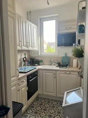 Cuisine ou kitchenette dans l'établissement Maison Cosy Bord de Mer