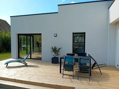 Terrasse ou espace extérieur de l'établissement Le Paradis Secret Plage et Balneo
