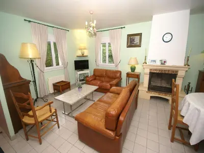 Coin salon dans l'établissement Sea View Family Escape