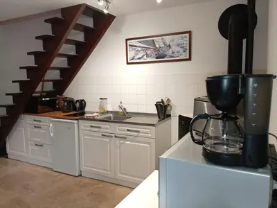 Cuisine ou kitchenette dans l'établissement La Blancherie