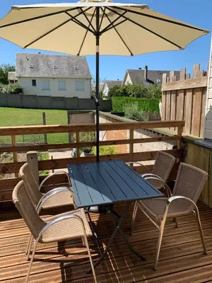 Balcon ou terrasse dans l'établissement Chez Rose, Terrasse Plein Sud!