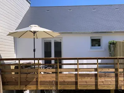 Balcon ou terrasse dans l'établissement Chez Rose, Terrasse Plein Sud!