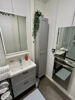 Salle de bains dans l'établissement Cocon Cosy Verdoyant - Free Private Parking, Breakfast, Wifi, Netflix