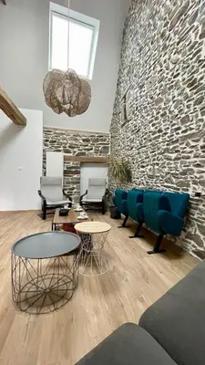 Coin salon dans l'établissement Loft de Jojotte