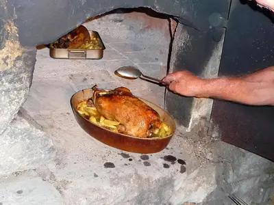 Nourriture dans la maison de vacances ou à proximité