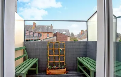 Balcon ou terrasse dans l'établissement 1 Bedroom Cozy Apartment In Carolles