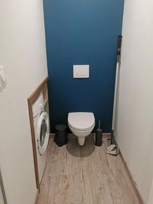 Salle de bains dans l'établissement Gîte des Marais
