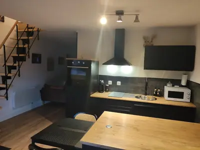 Cuisine ou kitchenette dans l'établissement La vie est belle