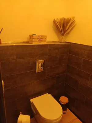 Salle de bains dans l'établissement La vie est belle