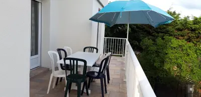 Balcon ou terrasse dans l'établissement Le HOME