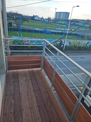Balcon ou terrasse dans l'établissement Appartement Granville 5