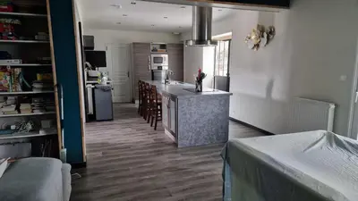 Un ou plusieurs lits dans un hébergement de l'établissement Maison 5 chambres