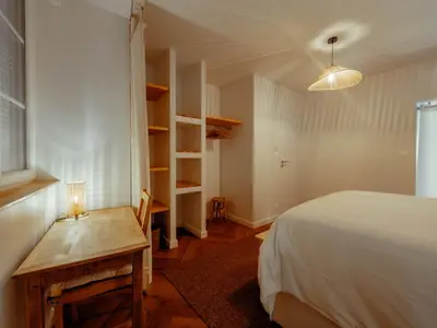 Un ou plusieurs lits dans un hébergement de l'établissement Appartement Cosy Cœur de la Normandie