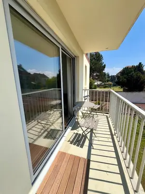 Balcon ou terrasse dans l'établissement Brèche Marais - Duplex niché en bord de mer