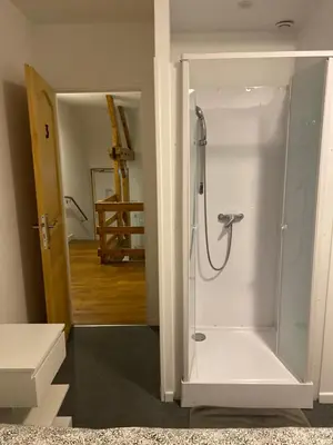 Salle de bains dans l'établissement Côté mer
