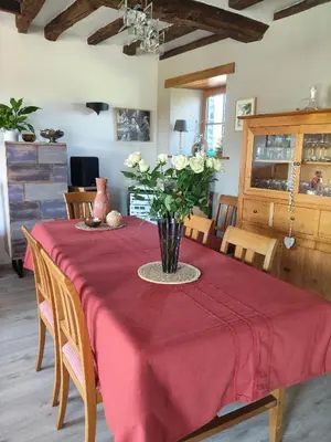 Cuisine ou kitchenette dans l'établissement Entre terre et baie à 15 mn du Mont-Saint-Michel