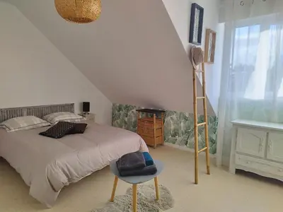 Un ou plusieurs lits dans un hébergement de l'établissement Comme à la maison