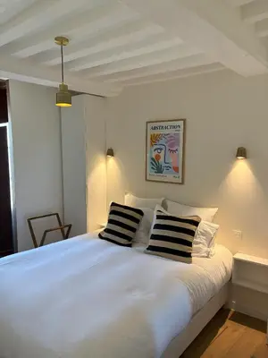 Un ou plusieurs lits dans un hébergement de l'établissement Les Chanoines Bayeux Cathédrale