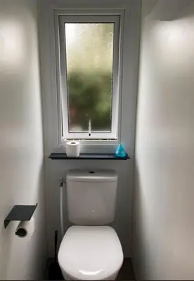 Salle de bains dans l'établissement Mobil Home Calina 4-6 personnes
