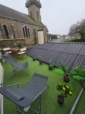 Jardin de l'établissement Mont Saint Michel Charmante chambre bien être