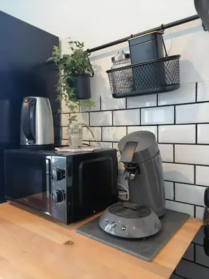 Cuisine ou kitchenette dans l'établissement Marine 3
