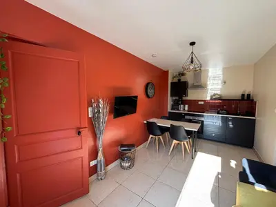 Cuisine ou kitchenette dans l'établissement La Hulotte 1 - Sur la route du Mont-St-Michel