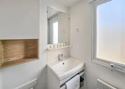 Salle de bains dans l'établissement Nature & Sérénité